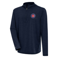 Chicago Cubs Antigua Tidy Quarter-Zip Hoodie - Heather Navy - MLB Sale