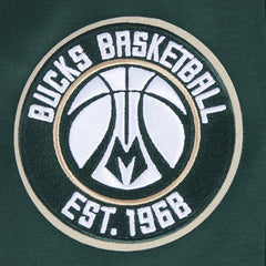 Milwaukee Bucks Pro Standard Split Logo Pullover Hoodie Hunter Green