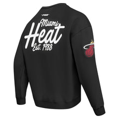 Miami Heat Pro Standard Paint the City Drop Shoulder Sweatshirt Black