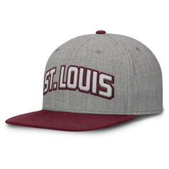 St. Louis Cardinals Fanatics Elements Felt Chainstitch Snapback Hat - Gray/Maroon - Fanatics Sale