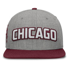 Chicago White Sox Fanatics Elements Felt Chainstitch Snapback Hat - Gray/Maroon - Fanatics Sale