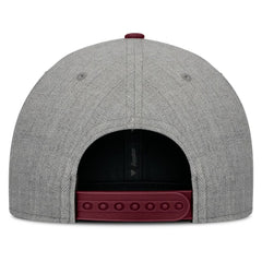 Atlanta Braves Fanatics Elements Felt Chainstitch Snapback Hat - Gray/Maroon - Fanatics Lifestyle
