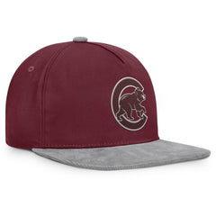 Chicago Cubs Fanatics Front Office Snapback Hat - Wine - Fanatics Online