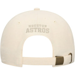 Houston Astros Fanatics Front Office Leather Patch Adjustable Hat - Cream - Fanatics Sale