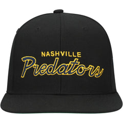 Nashville Predators Mitchell & Ness Core Team Script 2.0 Snapback Hat - Black - NHL 201212964