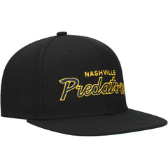 Nashville Predators Mitchell & Ness Core Team Script 2.0 Snapback Hat - Black - NHL 201212964