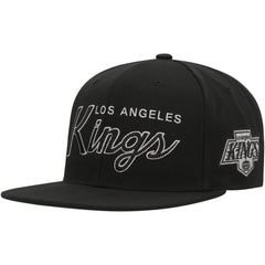 Los Angeles Kings Mitchell & Ness Core Team Script 2.0 Snapback Hat - Black - NHL 201212990