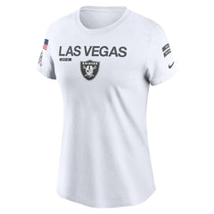 Nike Las Vegas Raiders Women's 2024 Salute To Service Legend Performance T-Shirt White