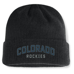 Colorado Rockies Fanatics Andee Cuffed Knit Hat - Black - Fanatics Discount