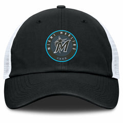 Miami Marlins Fanatics Averies Adjustable Hat - Black/White - Fanatics on Sale