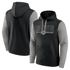 Los Angeles Kings Logo Athletic Deliver Fleece Pullover Hoodie - Black - NHL 201230185