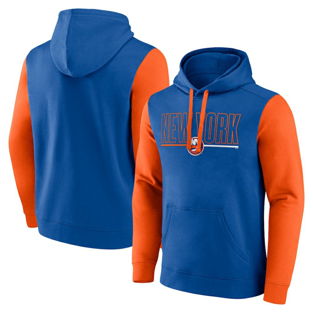 New York Islanders Logo Athletic Deliver Fleece Pullover Hoodie - Royal - NHL 201230193