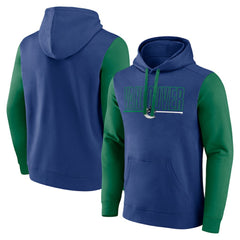 Vancouver Canucks Logo Athletic Deliver Fleece Pullover Hoodie - Blue - NHL 201230197