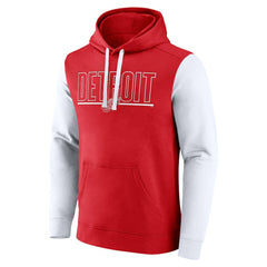 Detroit Red Wings Logo Athletic Deliver Fleece Pullover Hoodie - Red - NHL 201230210