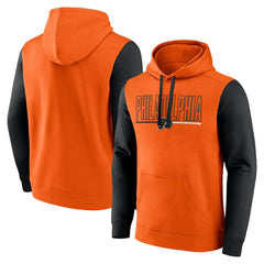 Philadelphia Flyers Logo Athletic Deliver Fleece Pullover Hoodie - Orange - NHL 201230214