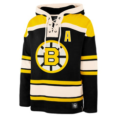 Bobby Orr Boston Bruins '47 Retired Player Name & Number Lacer Pullover Hoodie - Black - NHL 201242582