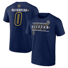 Tyrese Haliburton 2024 NBA All-Star Game Rebound Battle Name & Number T-Shirt Navy | Fanatics Lifestyle