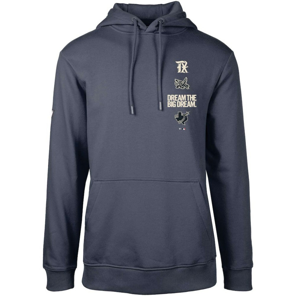 Texas Rangers Levelwear City Connect Podium Baseline Pullover Hoodie - Navy - MLB on Sale
