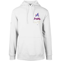 Atlanta Braves Levelwear City Connect Podium Baseline Pullover Hoodie - White - MLB Lifestyle