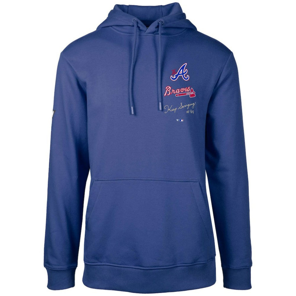 Atlanta Braves Levelwear City Connect Podium Baseline Pullover Hoodie - Royal - MLB Discount