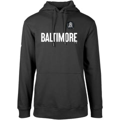 Baltimore Orioles Levelwear City Connect Podium Core Logo Pullover Hoodie - Black - MLB Lifestyle