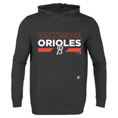 Baltimore Orioles Levelwear City Connect Relay No Hitter Pullover Hoodie - Black - MLB Discount
