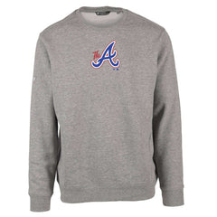Atlanta Braves Levelwear City Connect Zane Core Logo Pullover Sweatshirt - Gray - MLB Online