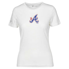 Atlanta Braves Levelwear Women's City Connect Maddox Core Logo T-Shirt - White - MLB on Sale