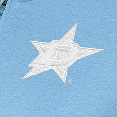 Dallas Stars Antigua Women's White Logo Mentor Quarter-Zip Jacket - Light Blue - NHL 201249305