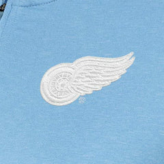 Detroit Red Wings Antigua Women's White Logo Mentor Quarter-Zip Jacket - Light Blue - NHL 201249319