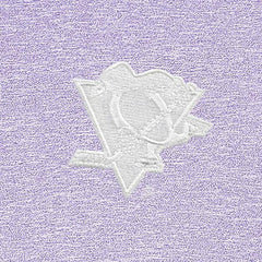 Pittsburgh Penguins Antigua White Logo Hunk Quarter-Zip Pullover - Lavender - NHL 201249486