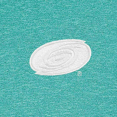 Carolina Hurricanes Antigua White Logo Hunk Quarter-Zip Pullover - Heather Aqua - NHL 201249494