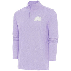 Colorado Avalanche Antigua White Logo Hunk Quarter-Zip Pullover - Lavender - NHL 201249510