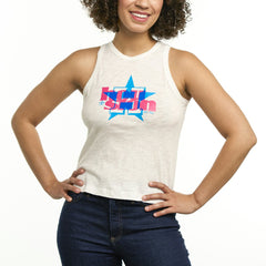Houston Astros Lusso Women's Lourdes Tank Top - White - MLB Discount