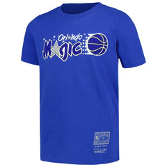 Orlando Magic Youth Hardwood Classics Retro Logo T-Shirt Blue | Mitchell & Ness discount