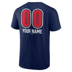 Boston Red Sox Personalized Name & Number Fastball T-Shirt - Navy - MLB Lifestyle