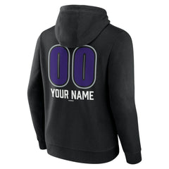 Colorado Rockies Personalized Name & Number Fastball Pullover Hoodie - Black - MLB Discount