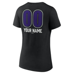 Colorado Rockies Women's Personalized Name & Number Fastball V-Neck T-Shirt - Black - MLB Online