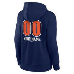 Detroit Tigers Women's Personalized Name & Number Fastball Pullover Hoodie - Navy - MLB Online