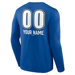 Kansas City Royals Personalized Name & Number Fastball Long Sleeve T-Shirt - Royal - MLB Sale