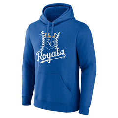 Kansas City Royals Personalized Name & Number Fastball Pullover Hoodie - Royal - MLB Discount