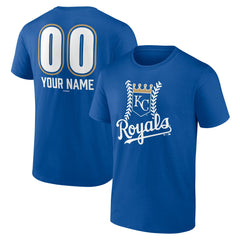 Kansas City Royals Personalized Name & Number Fastball T-Shirt - Royal - MLB Discount