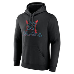 Miami Marlins Personalized Name & Number Fastball Pullover Hoodie - Black - MLB Online