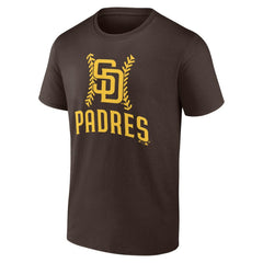 San Diego Padres Personalized Name & Number Fastball T-Shirt - Brown - MLB Lifestyle