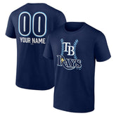 Tampa Bay Rays Personalized Name & Number Fastball T-Shirt - Navy - MLB on Sale