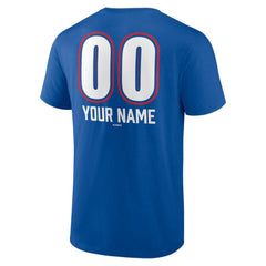 Texas Rangers Personalized Name & Number Fastball T-Shirt - Royal - MLB Lifestyle