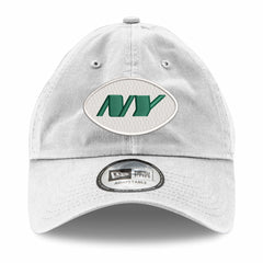 New York Jets New Era Casual Classic Adjustable Hat White