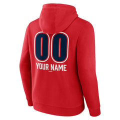 Boston Red Sox Personalized Name & Number Fastball Pullover Hoodie - Red - MLB Online