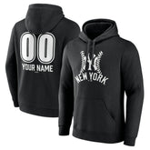 New York Yankees Personalized Name & Number Fastball Pullover Hoodie - Black - MLB Online