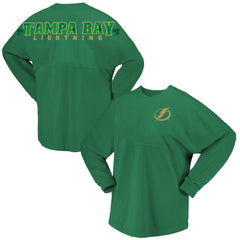 Tampa Bay Lightning Fanatics Women's St. Patrick's Day Spirit Jersey T-Shirt - Kelly Green - NHL 201253412